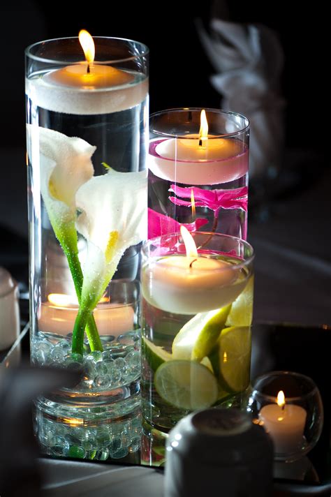 candle wedding table centerpieces|wedding reception centerpieces floating candles.